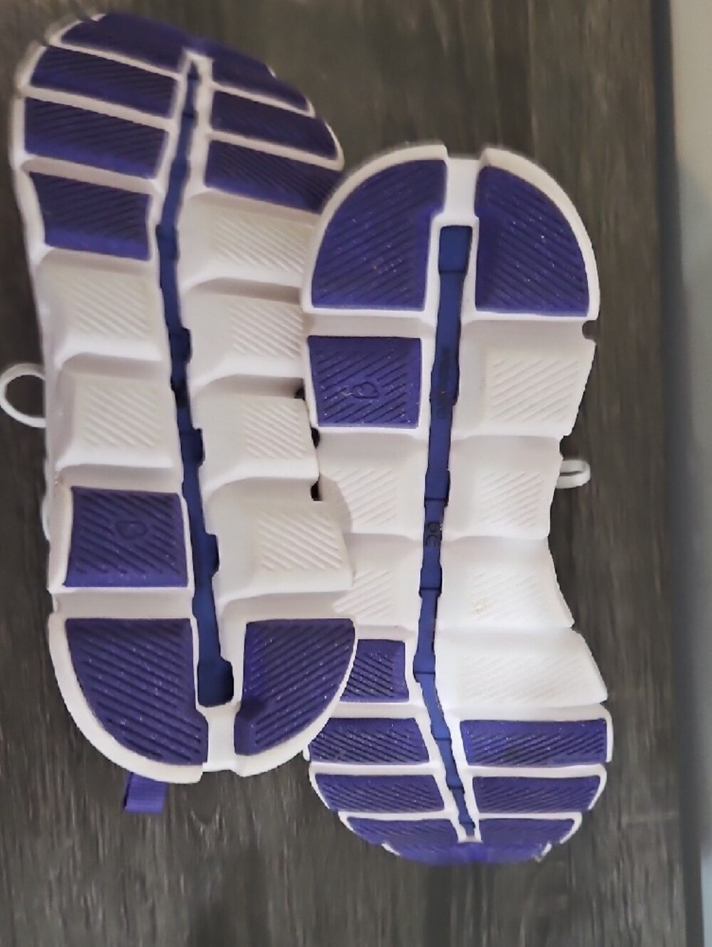 On Running Women's Cloud Shift White and Purple Cloud Running Sneakers - Picture 6 of 6
